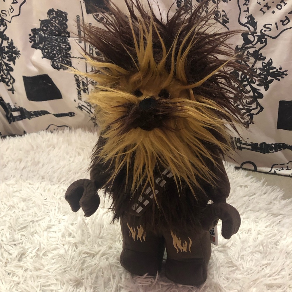 Star Wars Lego 2019 Chewbacca Fluffy Plush 13”